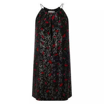 Платье с пайетками Saint Laurent