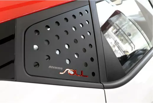 Накладки на задние форточки для Kia Soul (Киа Соул) 2019, 2020
