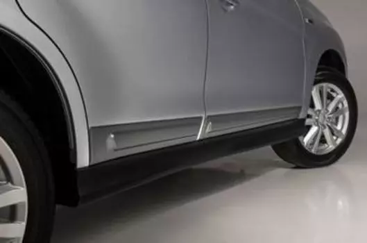 Накладки передних и задних дверей, нижние серые для Mitsubishi ASX (2013 - 2012)