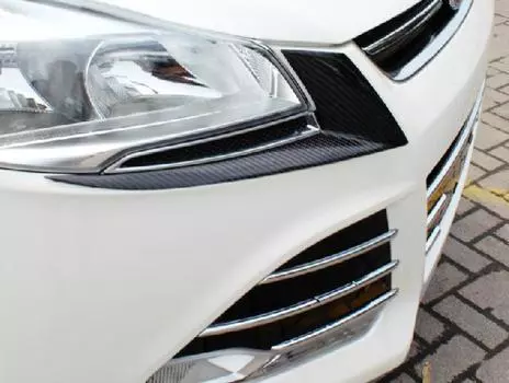 Накладки под фары (карбон) Ford Kuga (2012 - 2016)