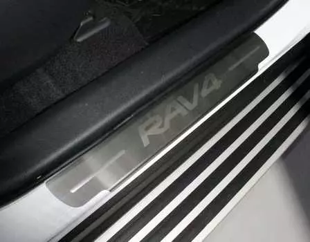 Накладки на пороги TCC TOYRAV19-08 Toyota RAV4 2019-