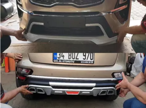 Обвес, накладки на бампера Key Ray для KIA Sportage ( КИА Спортейдж )2018 - 2019