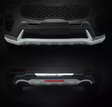 Обвес, накладки на бампера X - Style для KIA Sportage IV 2016 -