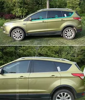 Окантовка на окна (низ) Ford Kuga (2012 - 2016)