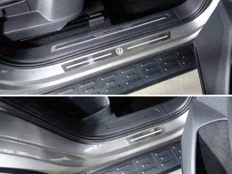 Накладки на пороги внешние TCC VWTIG17-35 Volkswagen Tiguan 2017-