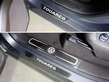 Накладки на пороги внутренние и внешние TCC VWTOUAR14-25 Volkswagen Touareg 2018