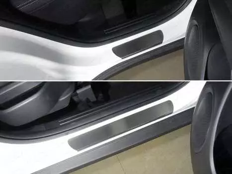 Накладки на пороги TCC KIASOUL17-10 Kia Soul 2017-2019