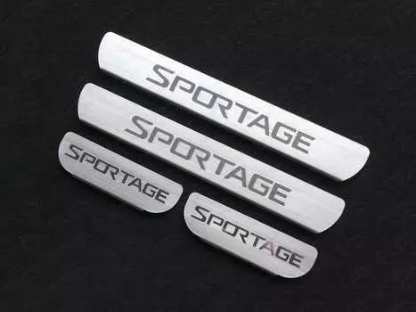 Накладки на пороги TCC KIASPORT16-37 Kia Sportage 2016-2018