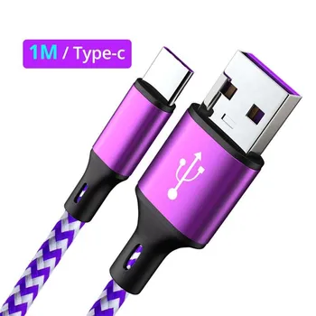 FONKEN 5A Super Charging 1M Кабель USB Type C для быстрой зарядки для мобильного телефона чёрный