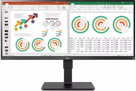 Монитор 34" LG UltraWide 34BN770-B, 3440х1440, 60 Гц, IPS, черный