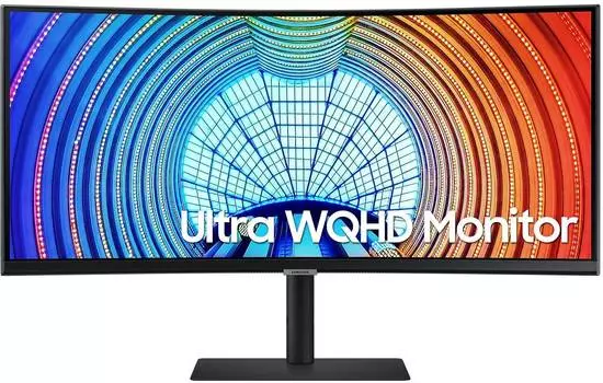 Монитор 34" Samsung LS34A650UXUXEN, 3440х1440, 100 Гц, VA, черный