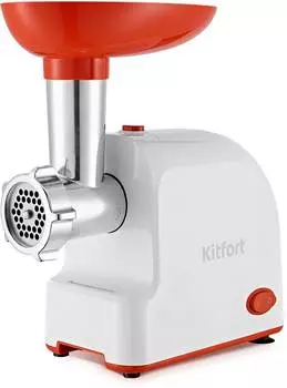 Мясорубка Kitfort КТ-2113-3 белый/красный