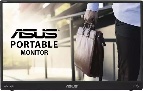 Монитор 15.6" Asus Portable MB16ACV, 1920х1080, 60 Гц, IPS, темно-серый (90lm0381-b01370)