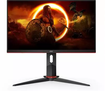 Монитор 23.8" AOC Gaming 24G2U5-BK, 1920х1080, 144 Гц, IPS, черный/красный