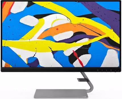Монитор 23.8" Lenovo Q24i-1L, 1920х1080, 75 Гц, IPS, темно-серый (66c0kac3eu)