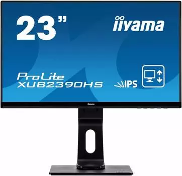 Монитор 23" Iiyama ProLite XUB2390HS-B1, 1920х1080, 75 Гц, AH-IPS, черный
