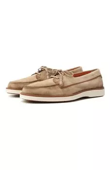 Замшевые топсайдеры Detroit Santoni