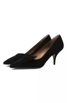 Замшевые туфли Bow Ferragamo
