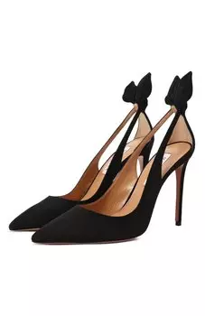 Замшевые туфли Bow Tie 105 Aquazzura