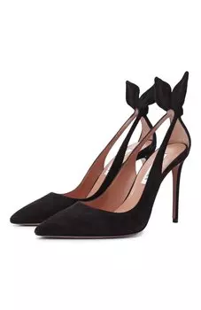 Замшевые туфли Bow Tie 105 Aquazzura