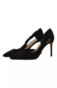 Замшевые туфли Bow Tie 85 Aquazzura