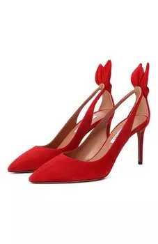 Замшевые туфли Bow Tie 85 Aquazzura
