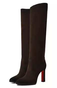 Замшевые сапоги Santoni