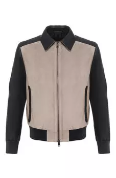 Замшевый бомбер Brioni