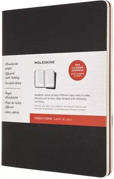 Набор Moleskine Cahier Subject XLarge (CH4STNB02) 2 блокнота в линейку (Black/Cranberry Red)
