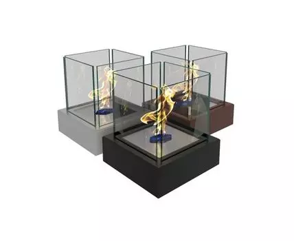 Биокамин Quant metall (белый, черный, 23)