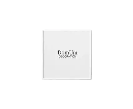 Белая рамка из алюминия ROUNDED 9 - 50x50 см (Белый, 50)