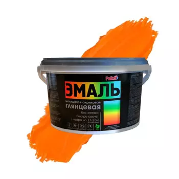 Эмаль акриловая Palizh графитовый оранжевый 2,5 кг