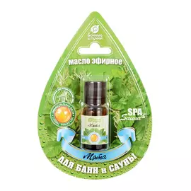 Эфирное масло "Мята" 10 мл в блистере в форме капли "Банные штучки" /20