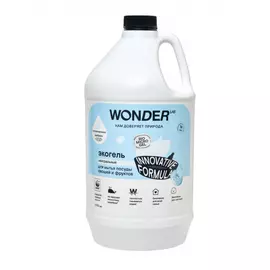 Экогель Wonder Lab для мытья посуды, овощей и фруктов, нейтральный, 3,78 л