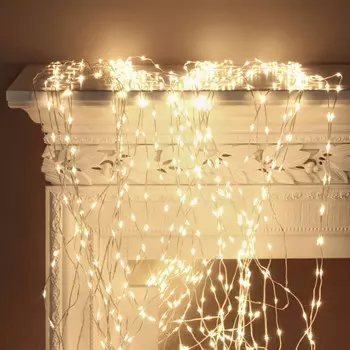 Электрогирлянда занавес Best Technology 900 led теплый белый 4+1,5х1,5 м со стартовым шнуром