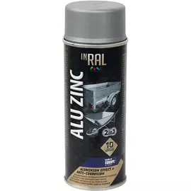 Эмаль аэрозольная INRAL Alu Zinc Алюминиевая 400 мл 26-7-3-001