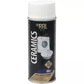 Эмаль аэрозольная INRAL Ceramics Белая 400 мл 26-7-3-011