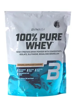 Протеин сывороточный BioTechUSA 100% Pure Whey карамель-капучино, 1 000 г