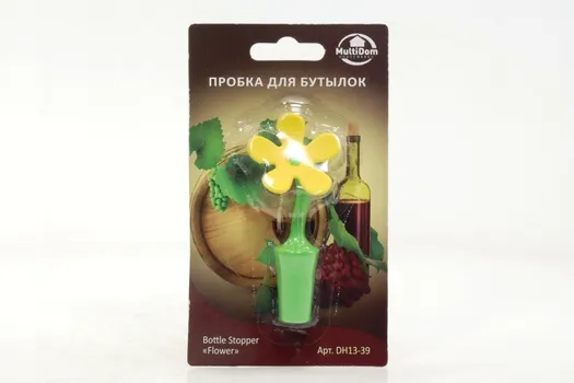 Пробка Мультидом д/бутылок цветок цвета разные