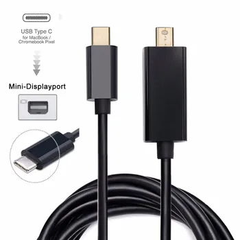 Кабель USB 3,1 Type C для Mini DisplayPort DP Male 4 K, кабель для монитора 1,8 м, кабель USB 3,1 Type-c