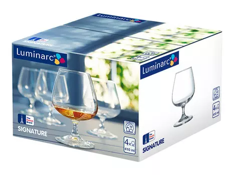 набор бокалов LUMINARC Сигнатюр 4шт 410мл коньяк стекло