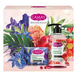 набор CAMAY Botaniсals: мыло жидкое 280мл, мыло кусковое 85г