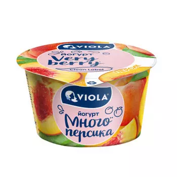 Йогурт verry berry 180 г 2, 6% персик стакан