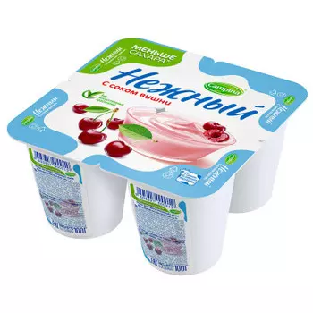 Йогуртный продукт Campina нежный с соком вишни 100г 1,2%