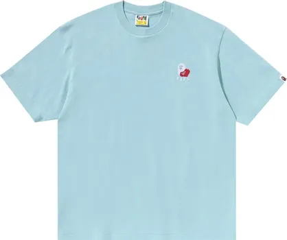 Футболка BAPE Ape Head 2 Point Relaxed Fit 'Sax', синий
