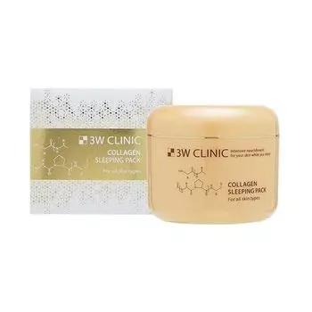 Маска укрепляющая ночного действия с коллагеном Collagen sleeping pack 3W Clinic 100мл