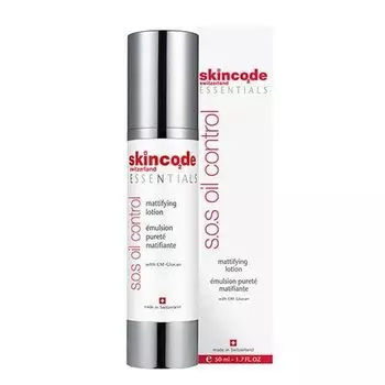 Лосьон СОС матирующий для жирной кожи, Skincode 50 мл