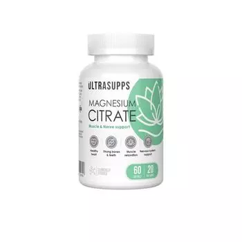 Магний цитрат UltraSupps/Ультрасаппс капсулы мягкие 60шт