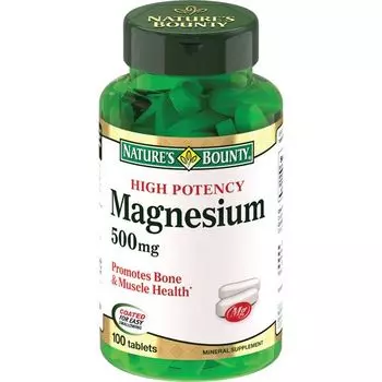 Магний Nature's Bounty/Нэйчес баунти таблетки 500мг 100шт