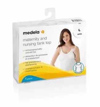 Майка-топ Medela (Медела) бесшовная для кормящих р.L белый